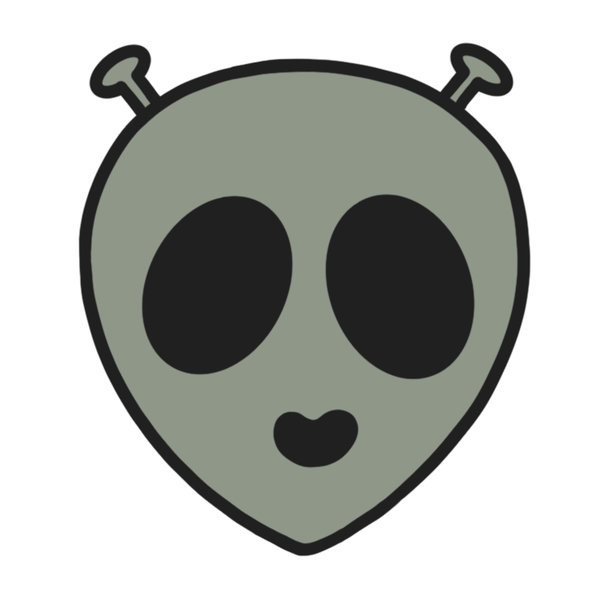 illustration of a alien