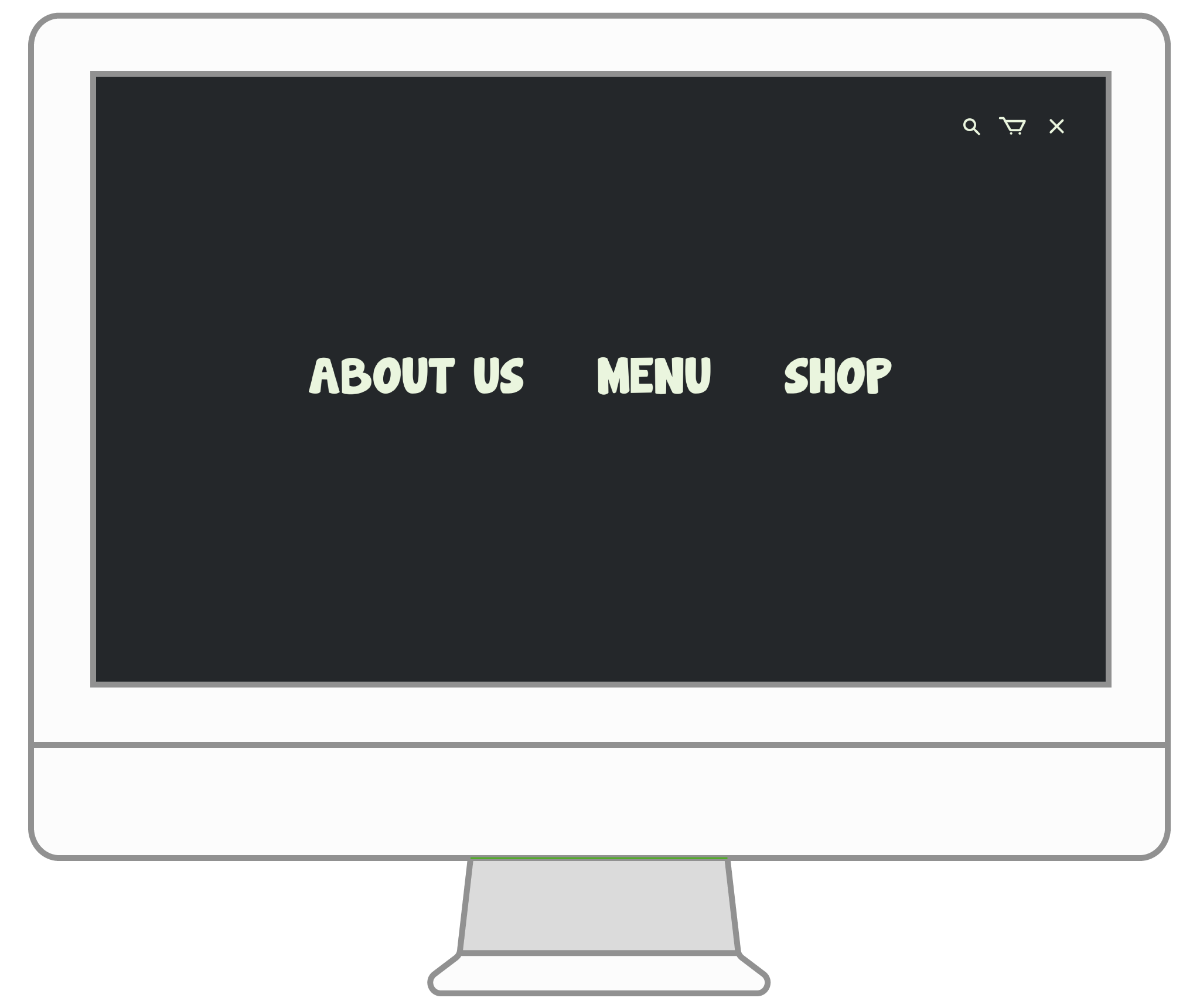 wireframe of shopping page